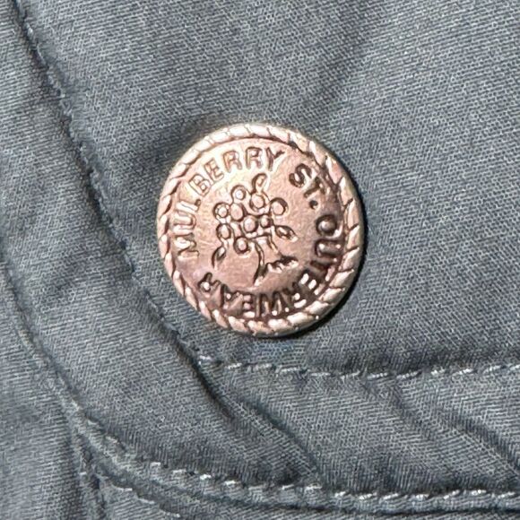 Mulberry Street vintage 90s Down Puffer Parka Hunter Green Women’s size L - Picture 3 of 14